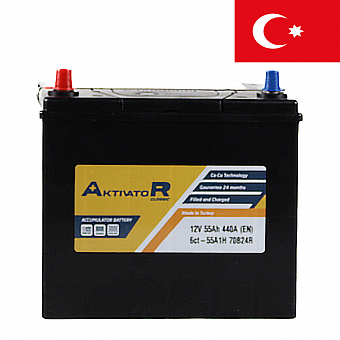 ���� ������������ AKTIVATOR Classic 6CT 55Ah L+ 480A EN 238x134x225 ����. ��. B24/NS60